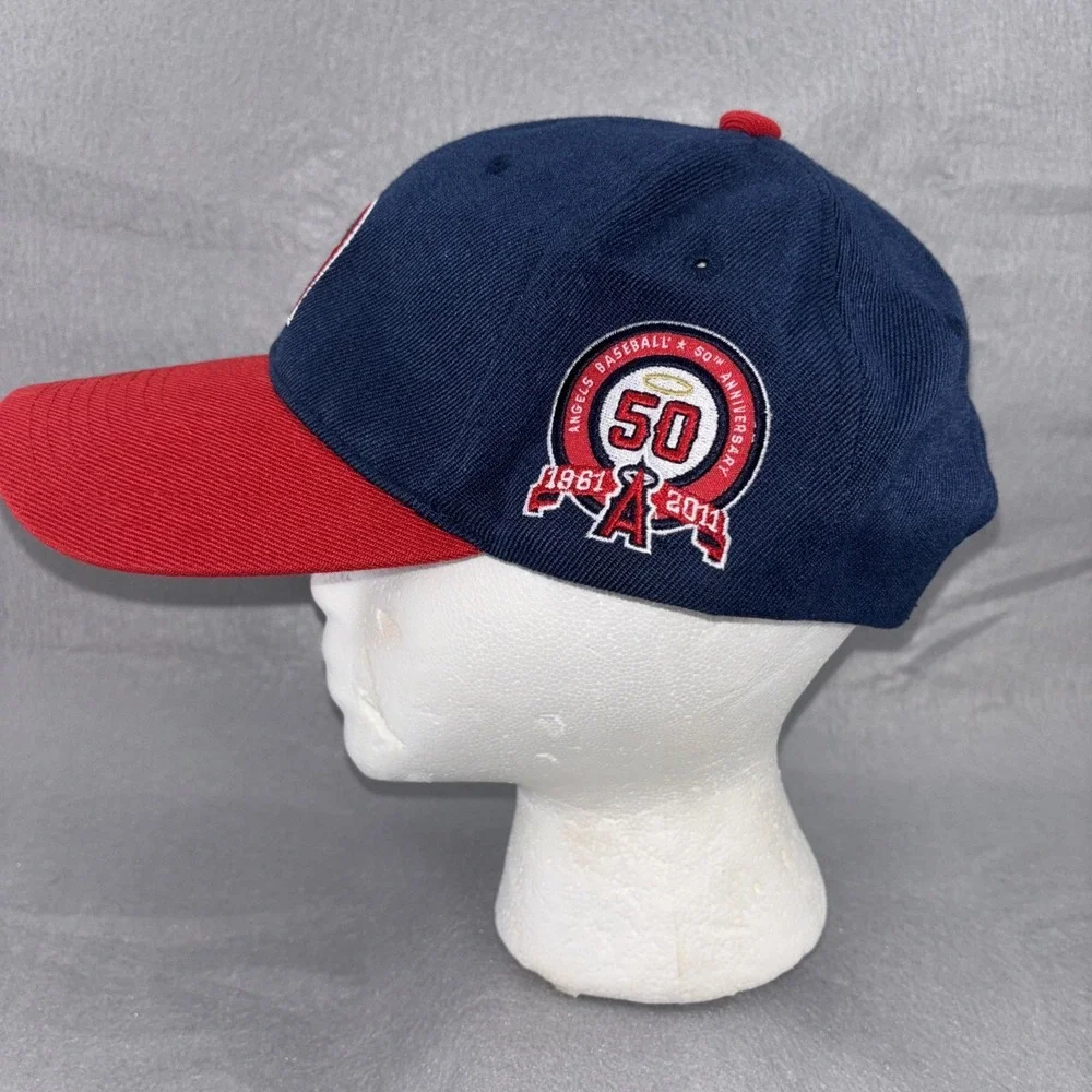 Los Angeles Angels 50th Anniversary Sixthman Promo Baseball Cap Hat Lowercase a